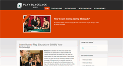 Desktop Screenshot of playblackjackguru.com