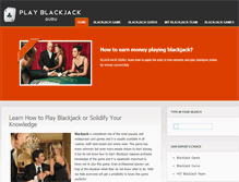 Tablet Screenshot of playblackjackguru.com